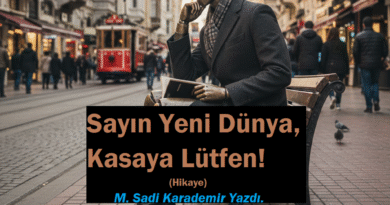 Sayın Yeni Dünya, Kasaya Lütfen! (Hikaye)| M. Sadi Karademir Sayın Yeni Dünya, Kasaya Lütfen! (Hikaye)| M. Sadi Karademir