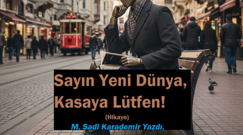 Sayın Yeni Dünya, Kasaya Lütfen! (Hikaye)| M. Sadi Karademir Sayın Yeni Dünya, Kasaya Lütfen! (Hikaye)| M. Sadi Karademir